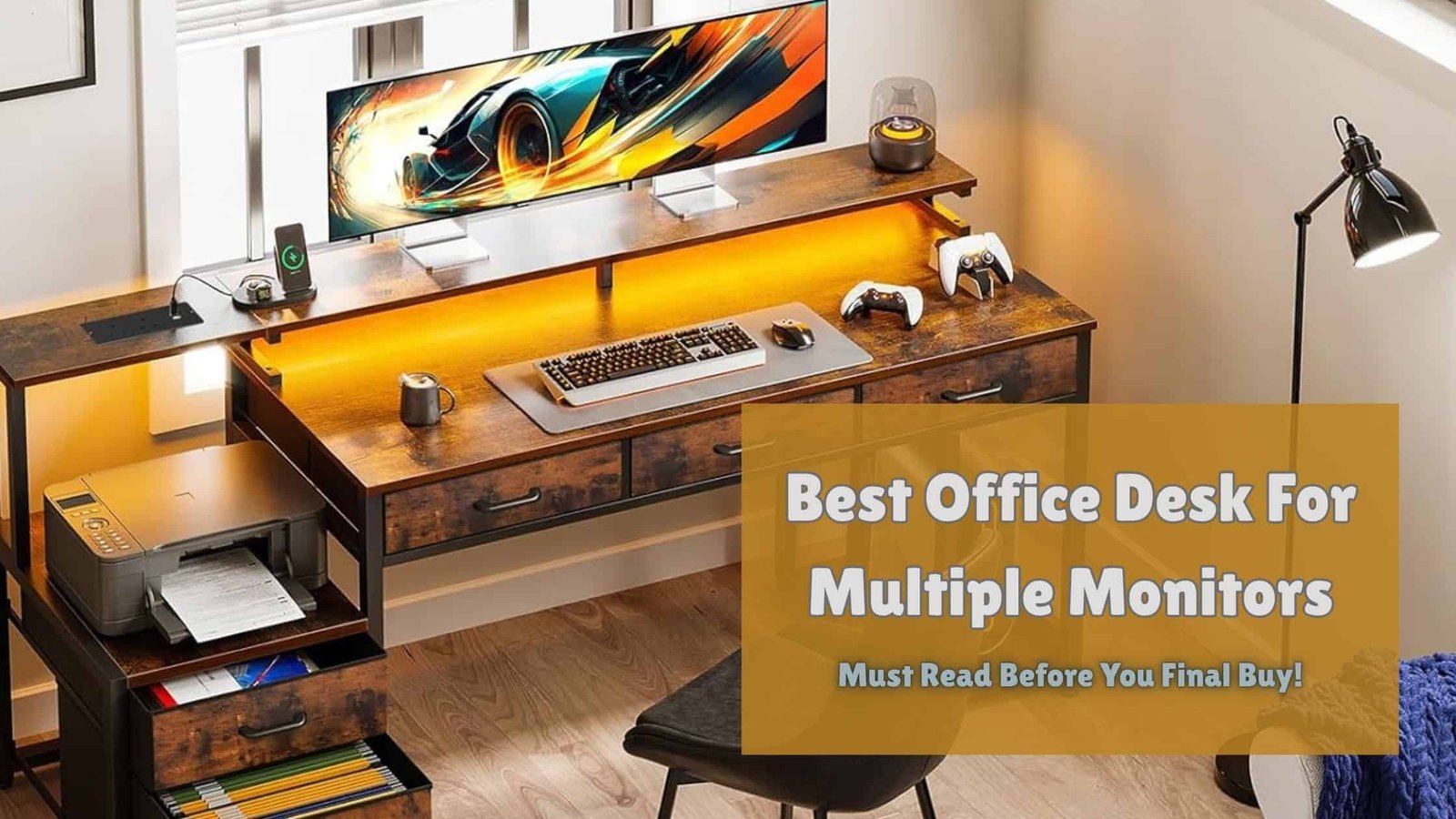 best office desk for multiple monitors