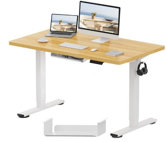 flexispot modern desk with cable management