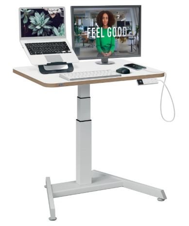leitz sit stand desk for small spaces