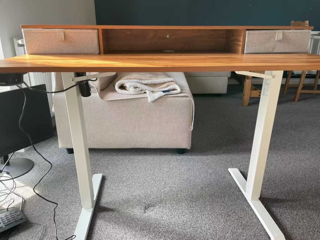 our own purchase testing view of agilestic computer desk for multiple monitors our unboxing package arrival home office for several weeks to months