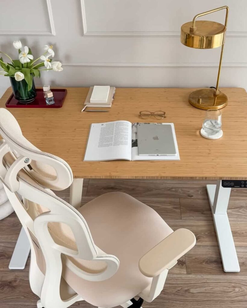 view of our own purchase testing flexispot computer standing desk our unboxing package arrival home office for several weeks to months