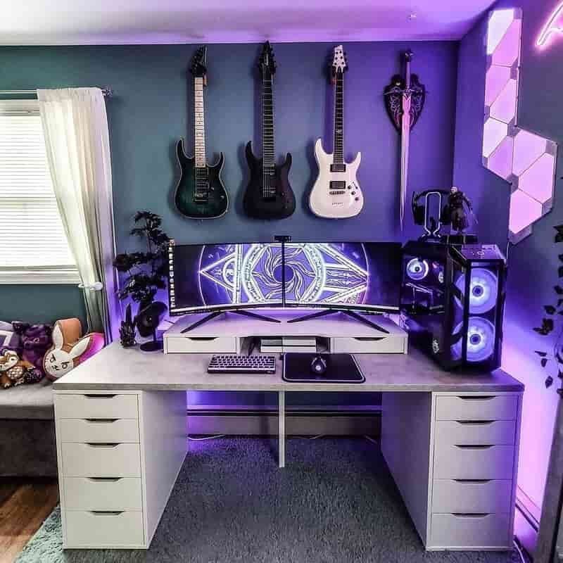 hobby based cool gaming setup